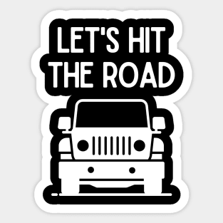 Let's hit the road! Sticker